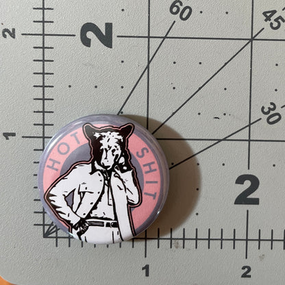 Hot Sh*t Bear (button or magnet)