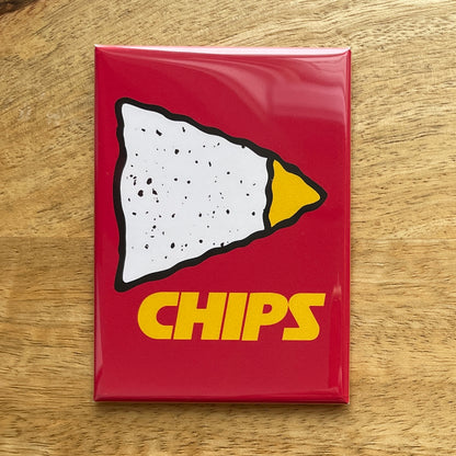 Chips (Kansas City Chiefs) funny parody NFL magnet