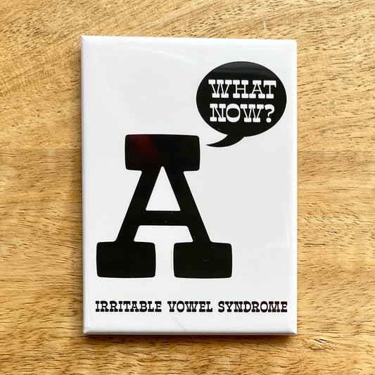 Irritable Vowel Syndrome funny literary magnet