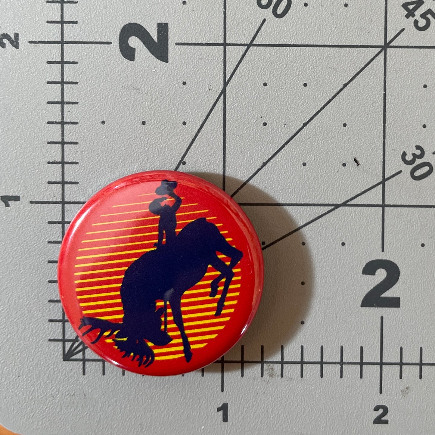 Moose Rodeo Cowgirl (button or magnet)