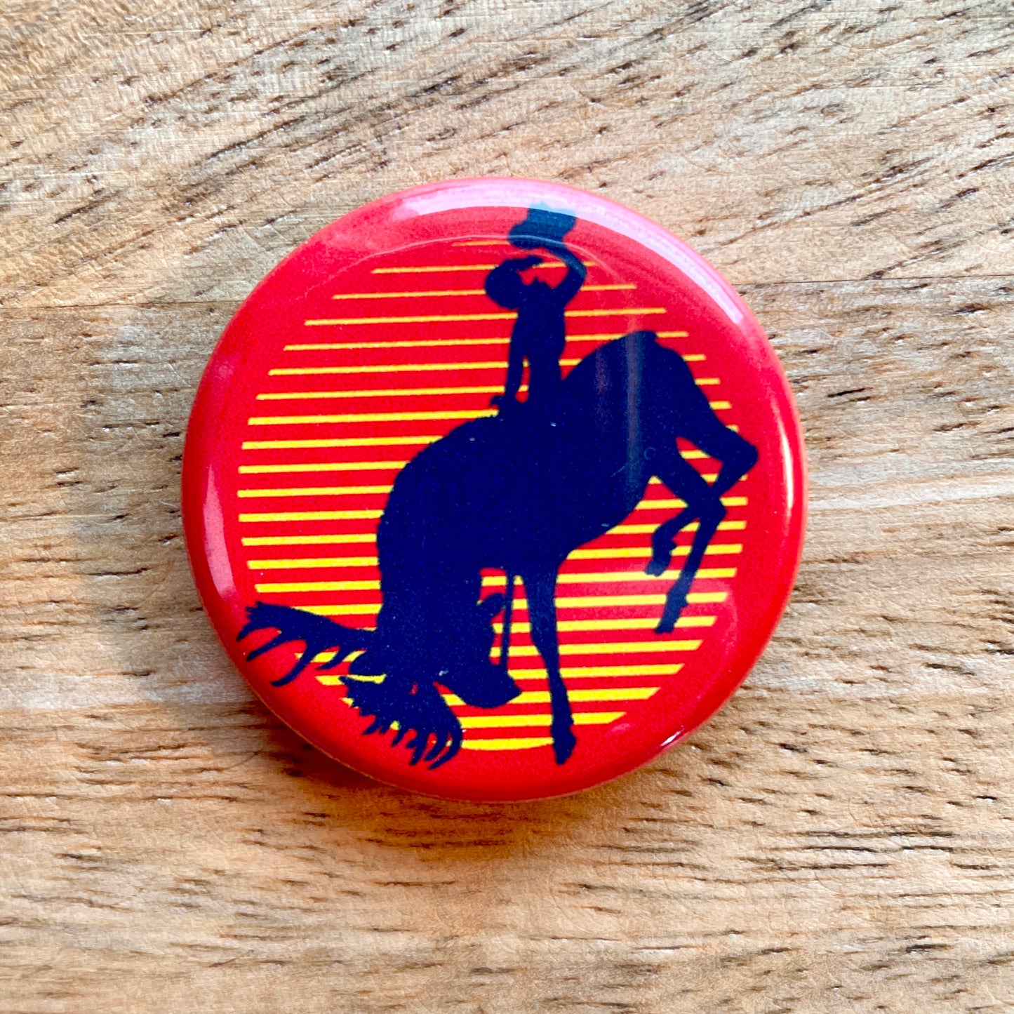 Moose Rodeo Cowgirl (button or magnet)