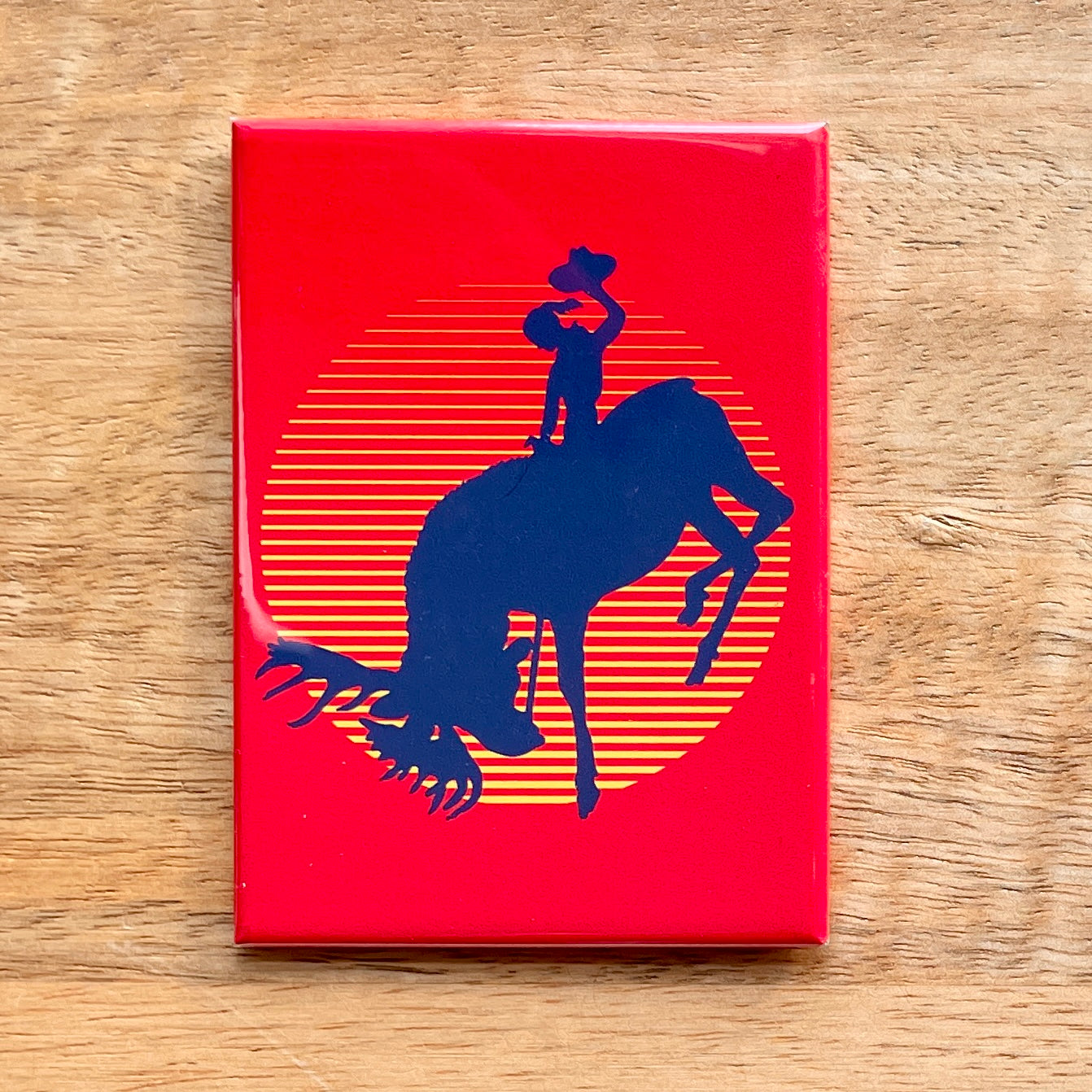 Moose Rodeo Cowgirl funny magnet