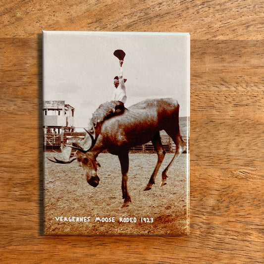 Moose Rodeo funny magnet