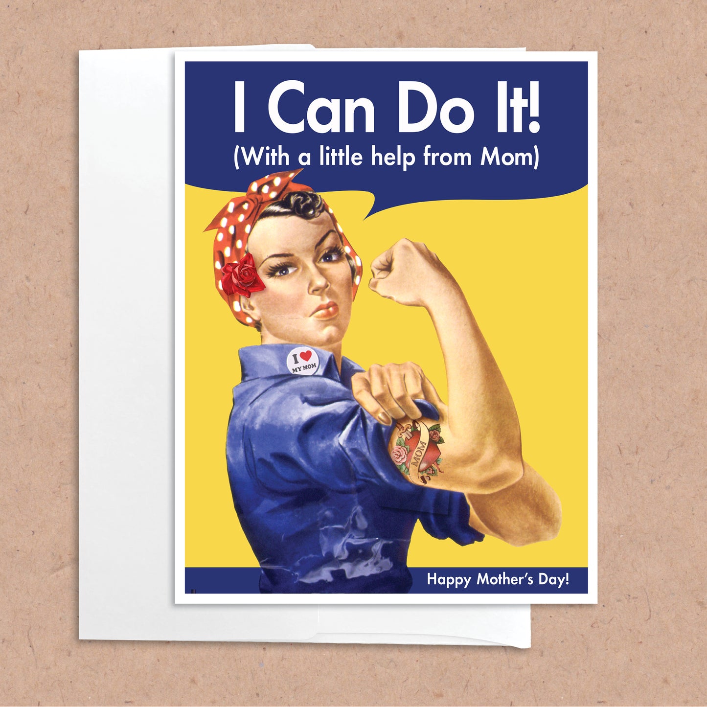 Rosie Riveter Mother's Day Card