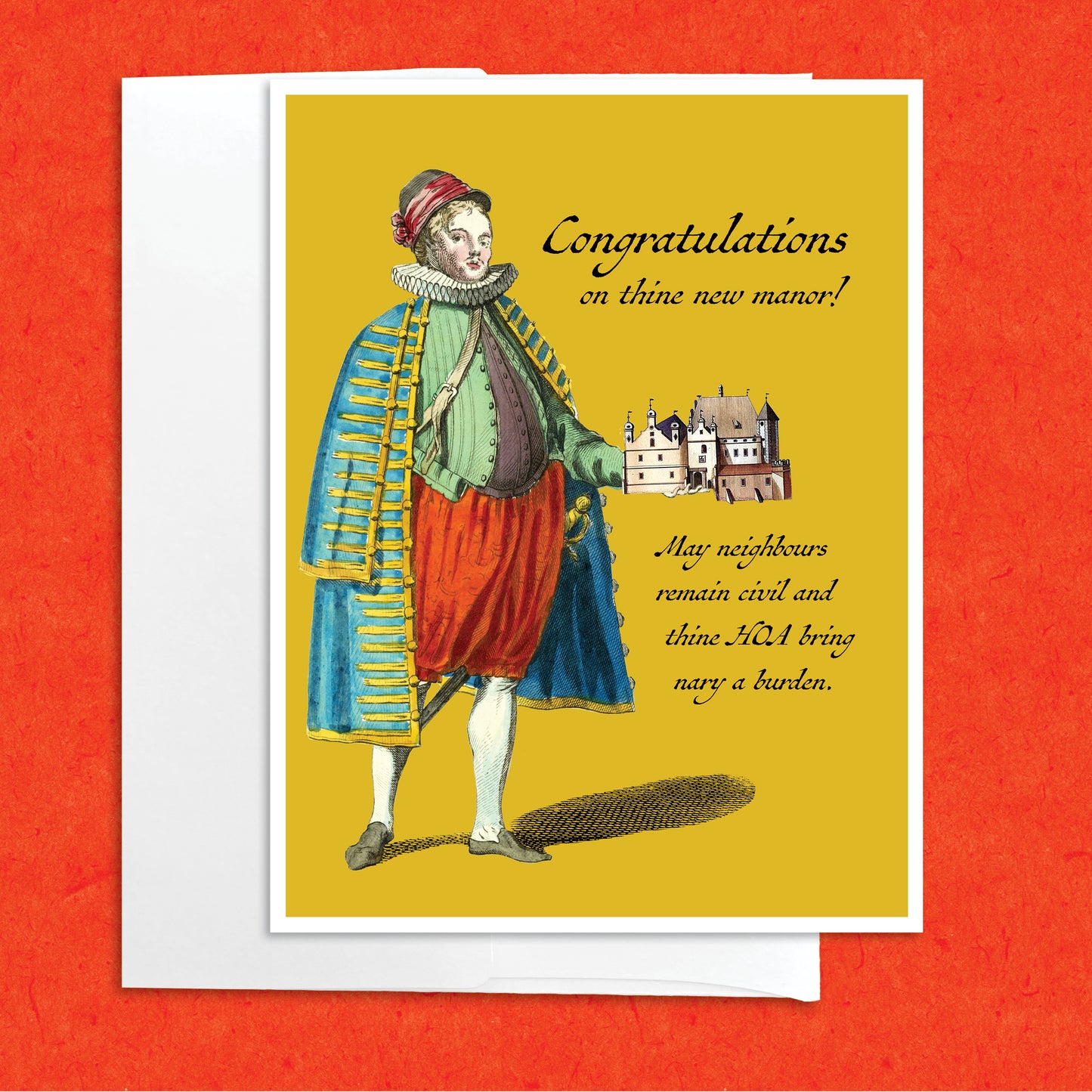 Renaissance Housewarming funny greeting card