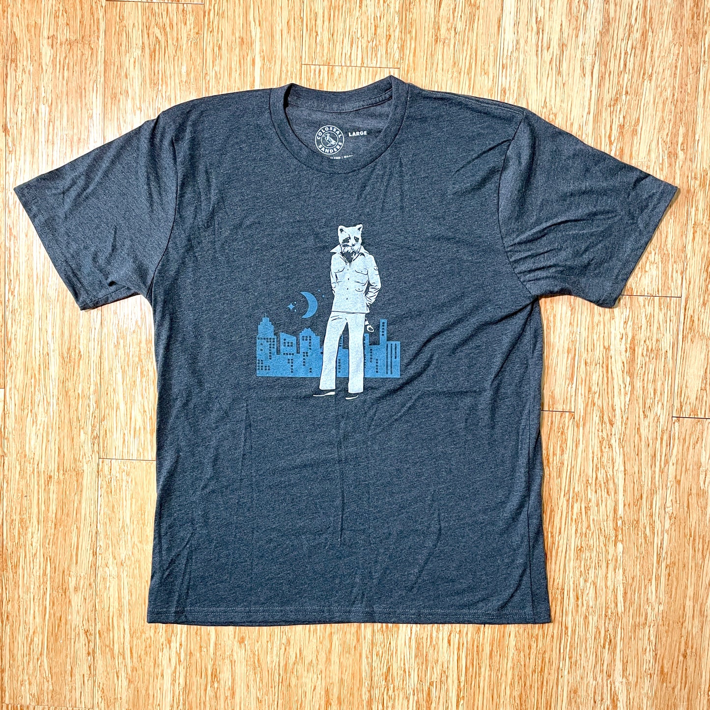 City Raccoon in Clothes T-shirt