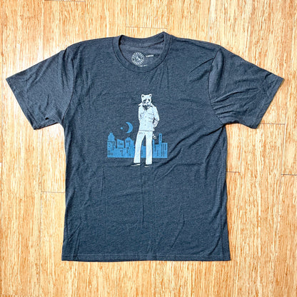 City Raccoon in Clothes T-shirt