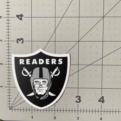 Readers - Las Vegas Raiders funny parody NFL Sticker