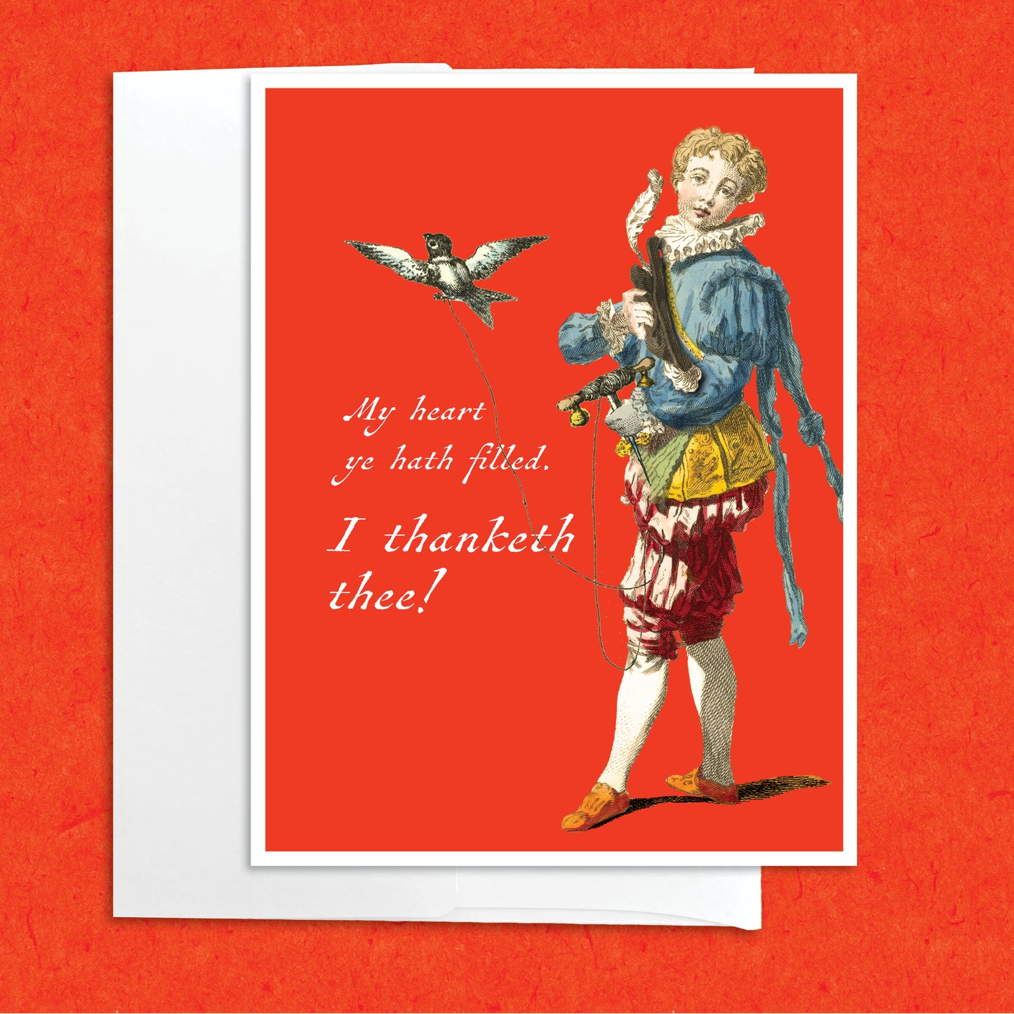 Renaissance Thank You funny greeting card