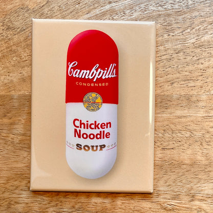 Chicken Noodle Soup Pill funny magnet