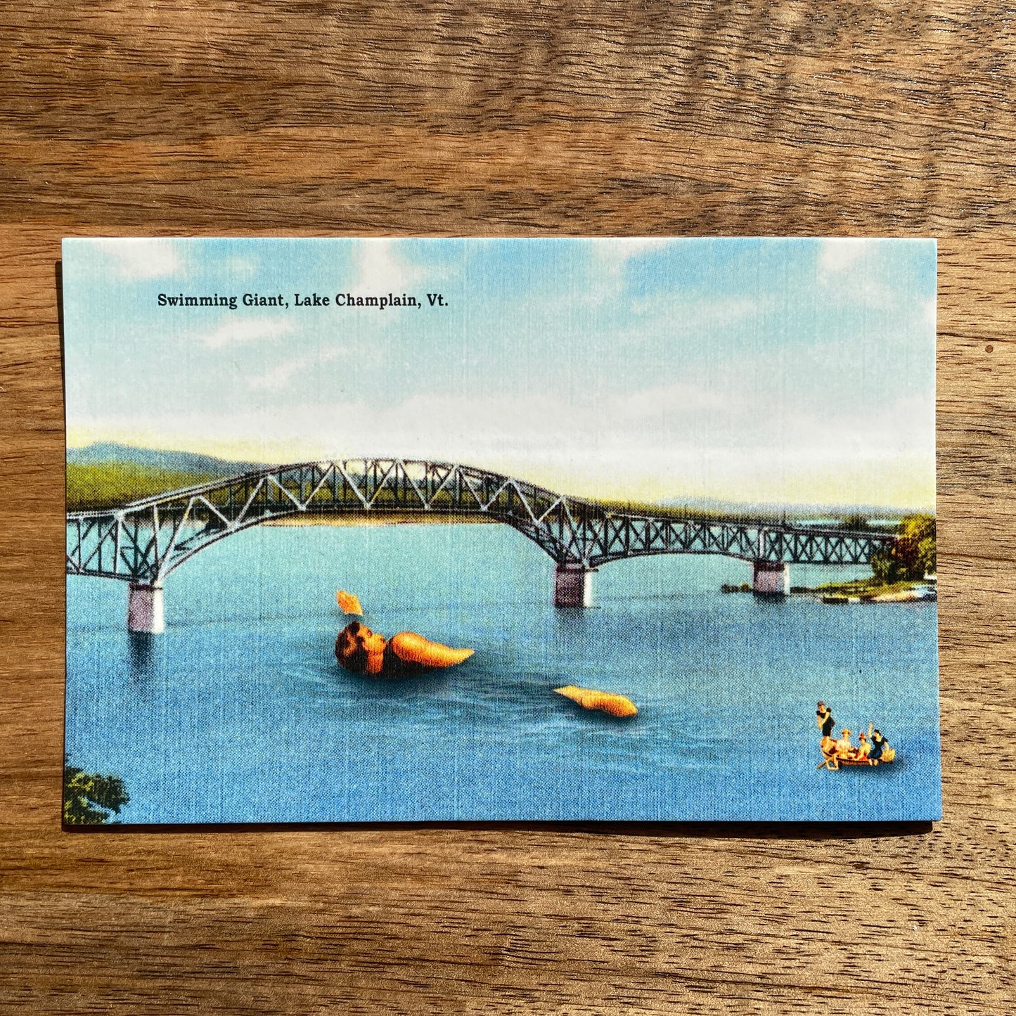 Vermont Swimming Giant Postcard