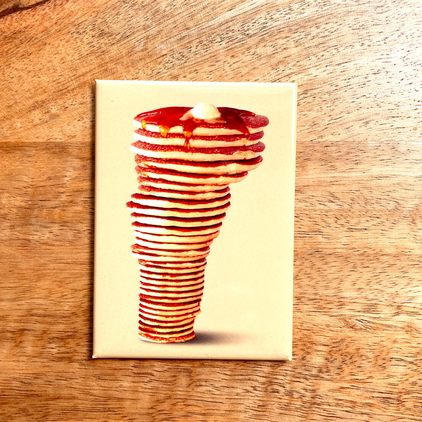 Vermont-shaped Pancake Stack rectangle magnet