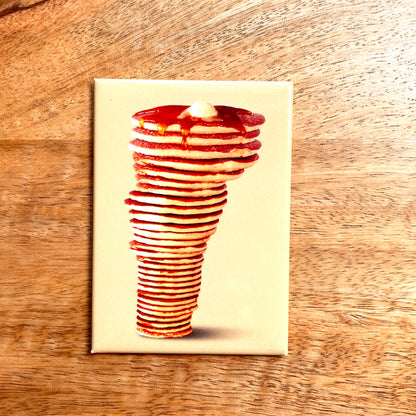 Vermont-shaped Pancake Stack rectangle magnet