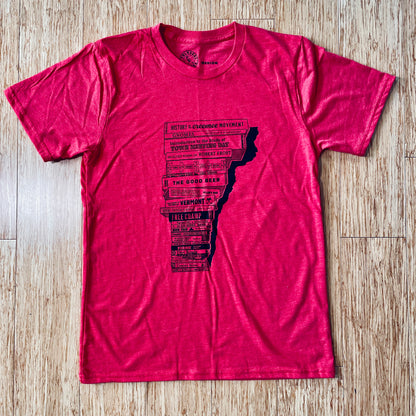 Vermont Book Stack T-shirt