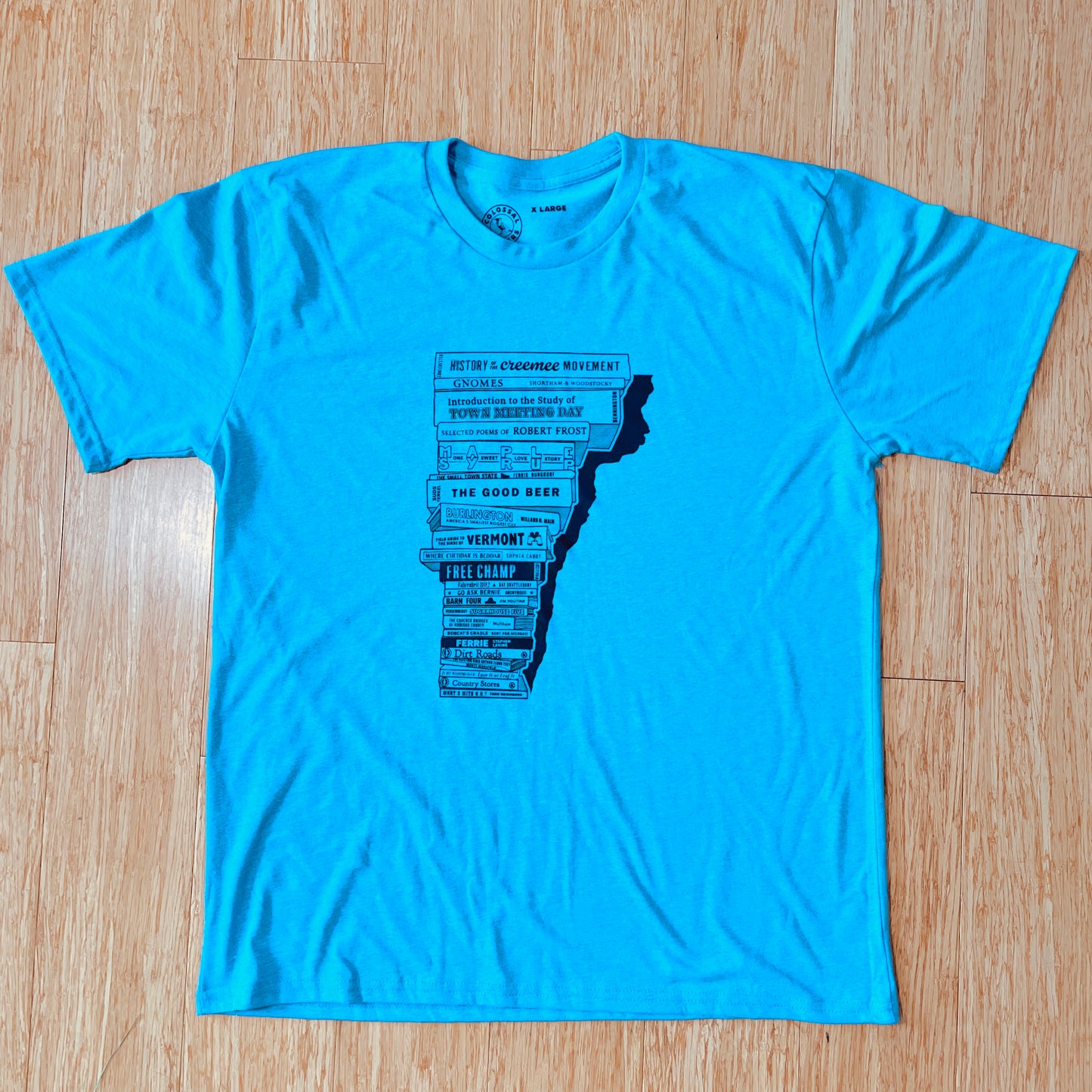 Vermont Book Stack T-shirt