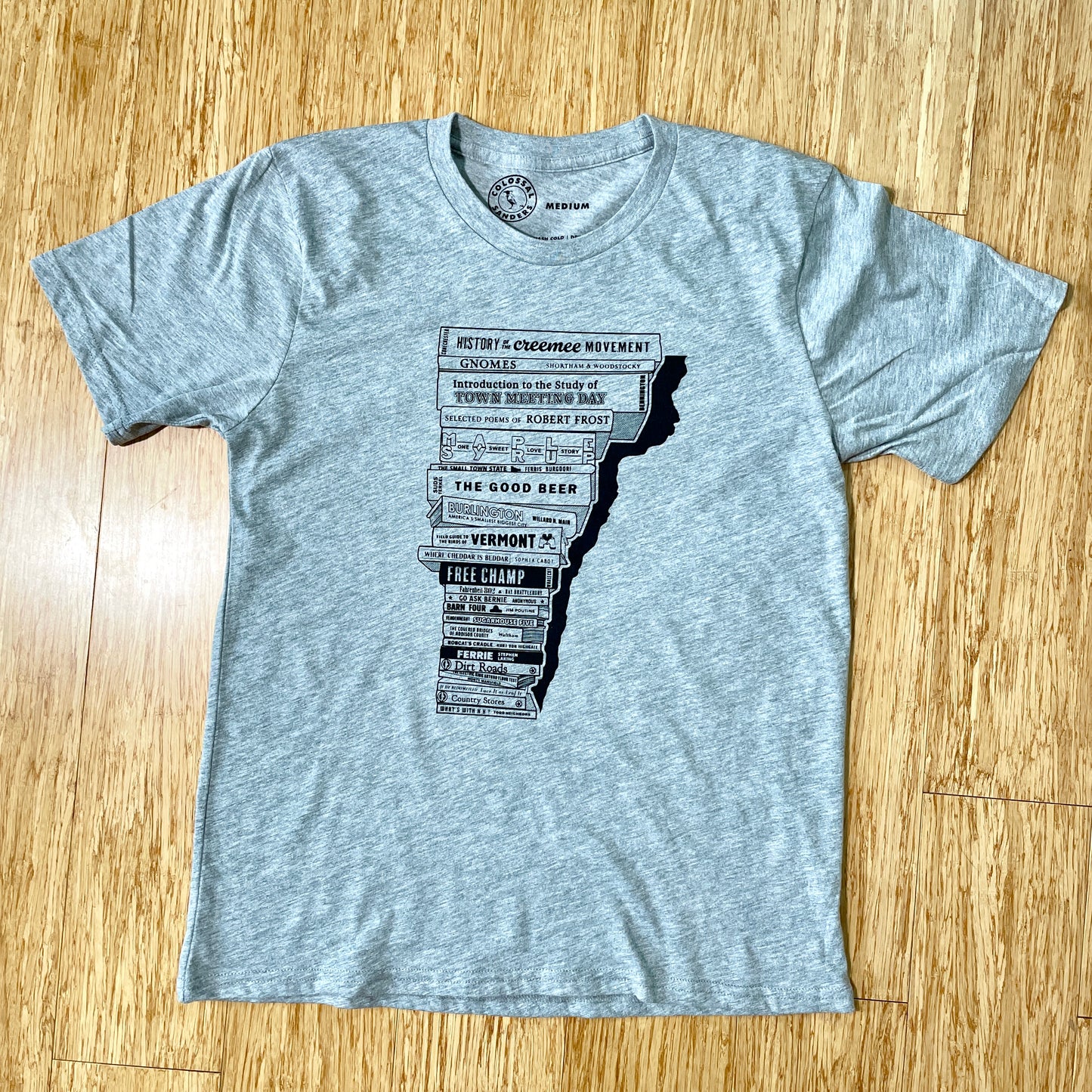Vermont Book Stack T-shirt