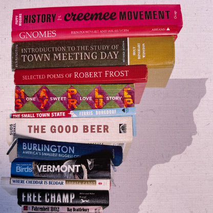 Vermont Book Stack Card