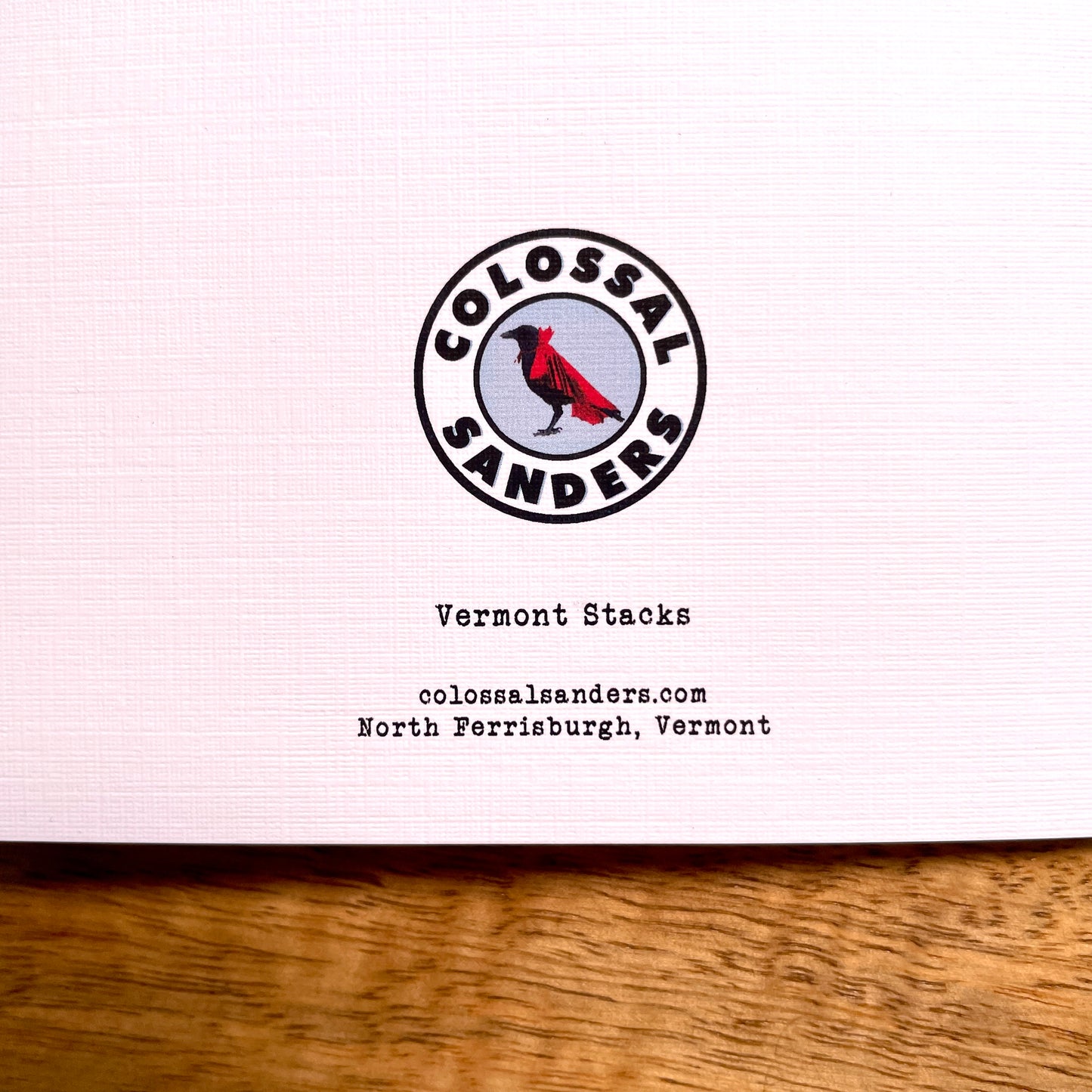 Vermont Book Stack Card