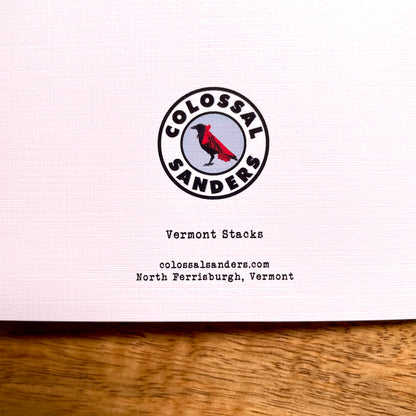 Vermont Book Stack Card