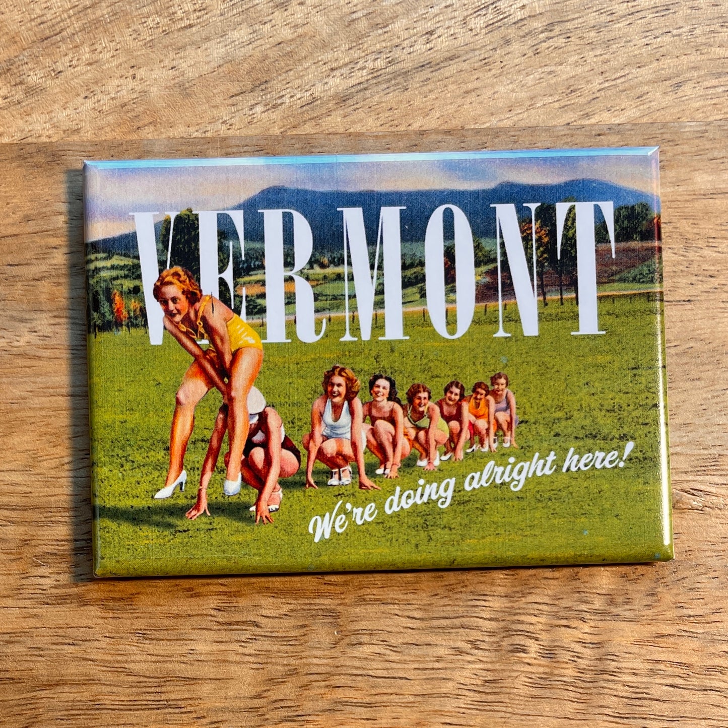 Vermont: We're Doing Alright Here funny magnet