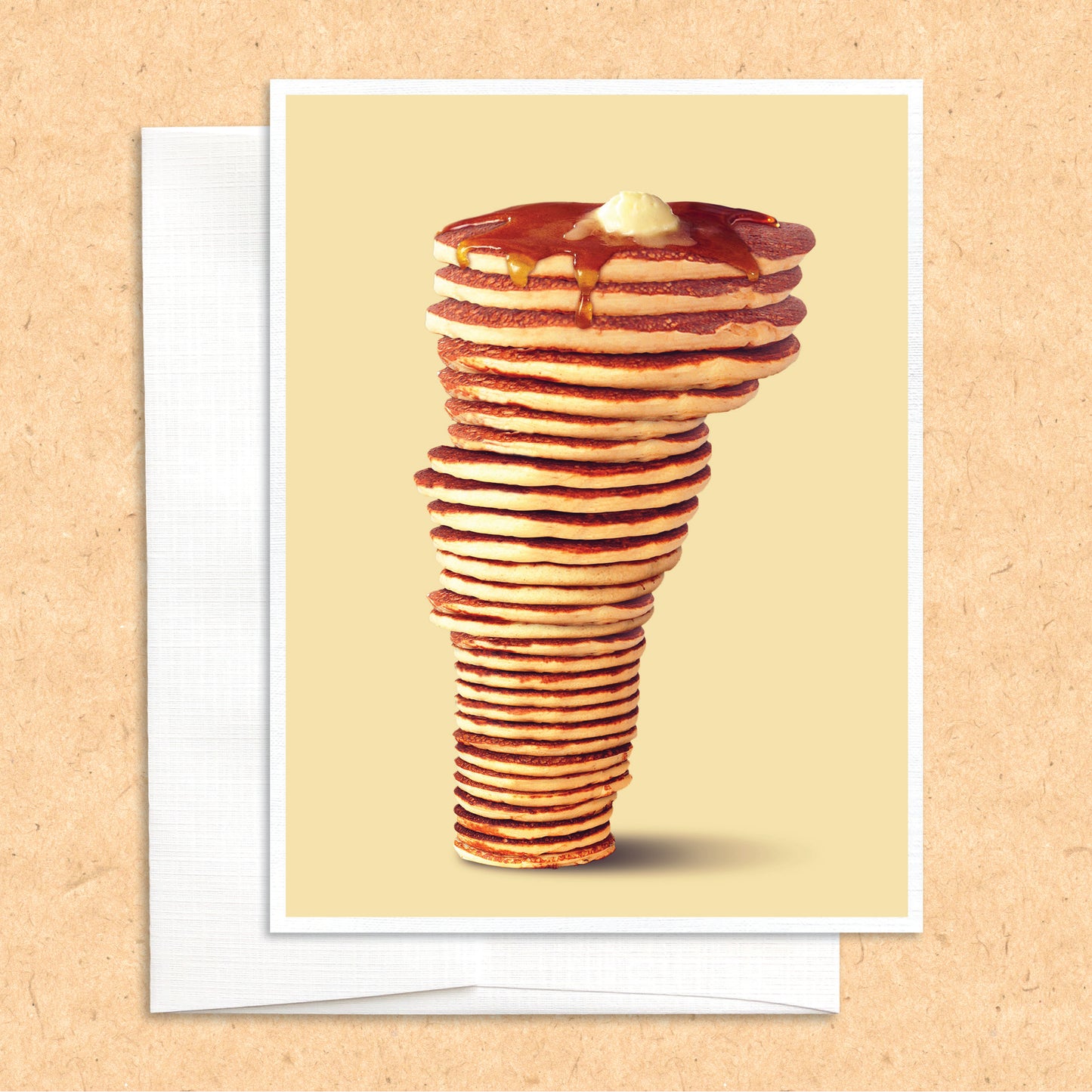 Vermont Pancake funny greeting card