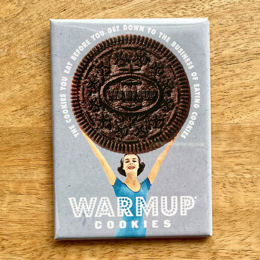 Warmup Cookies funny food magnet