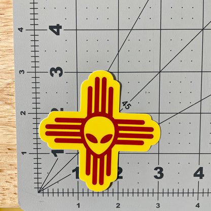 Zia Alien New Mexico sticker