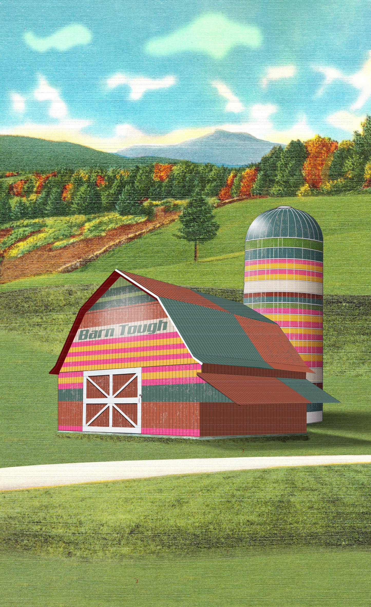 Barn Tough (barn and silo) art print