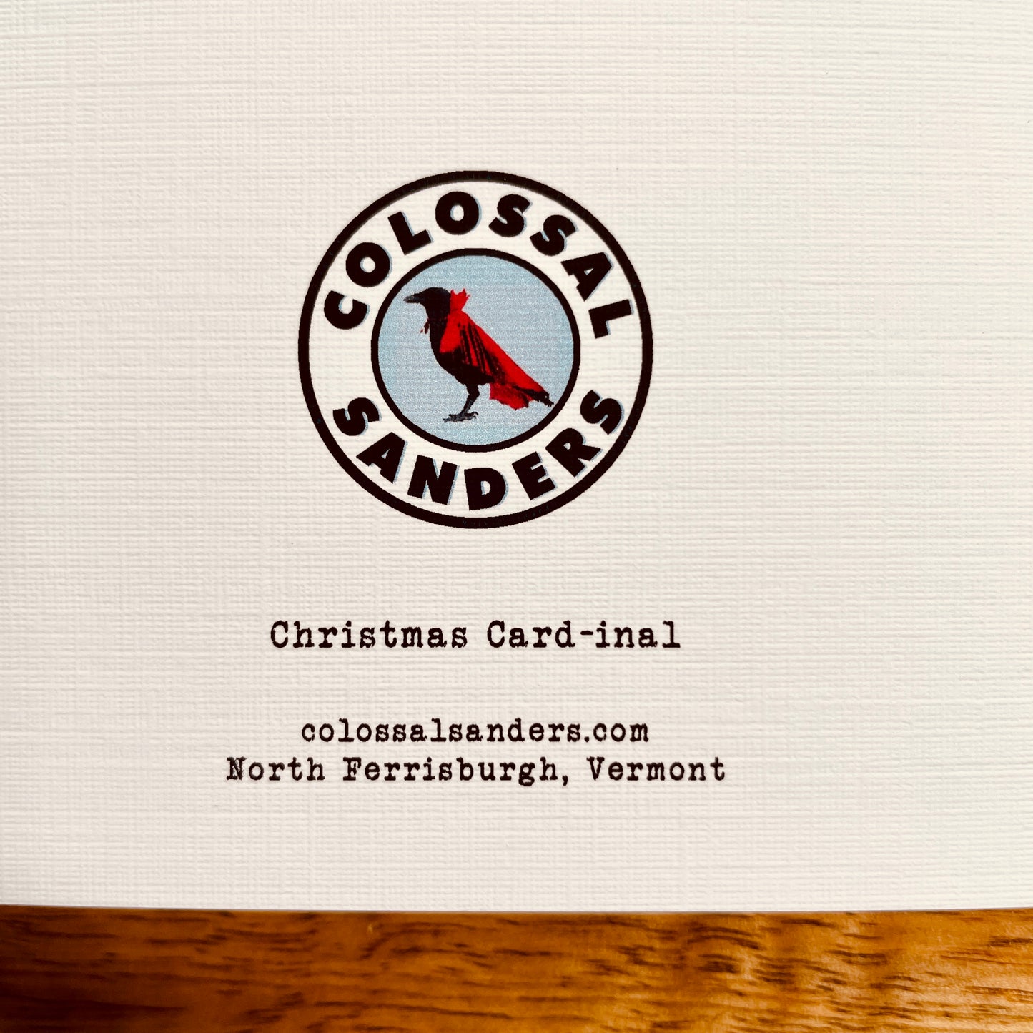 Season's Tweetings Christmas Cardinal Happy Holidays card