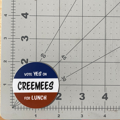 Creemees for Lunch funny ice cream sticker