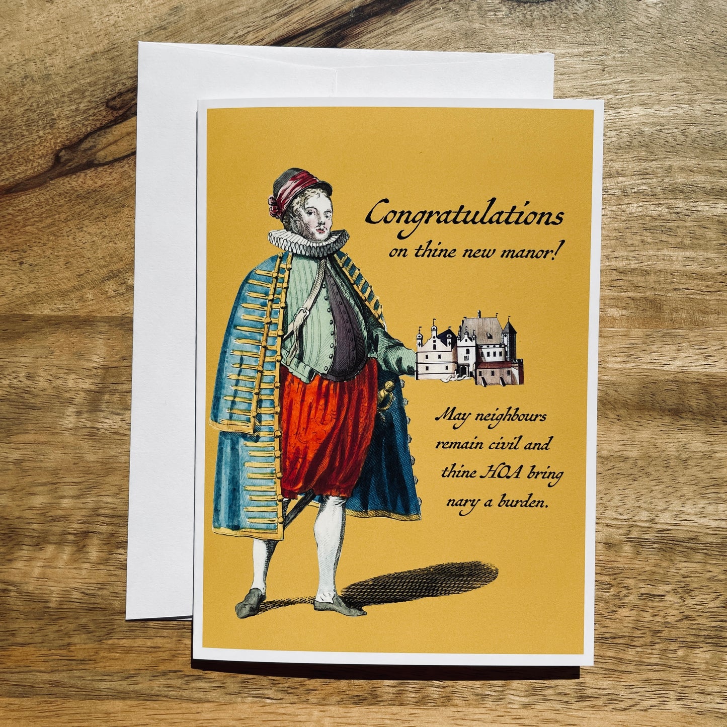Renaissance Housewarming funny greeting card