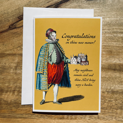 Renaissance Housewarming funny greeting card
