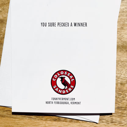 Woodpecker Housewarming funny greeting card