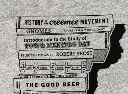 Vermont Book Stack T-shirt