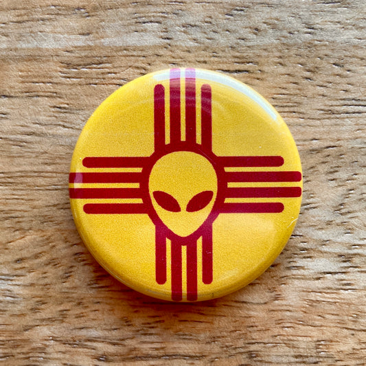 Zia Alien (button or magnet)