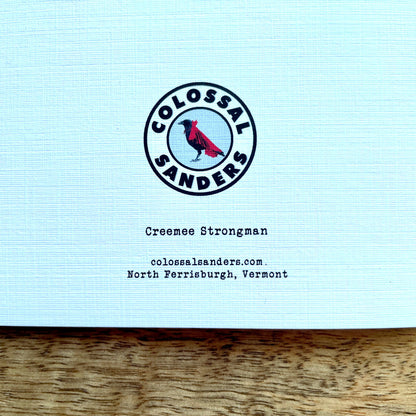 Creemee Strongman ice cream Card