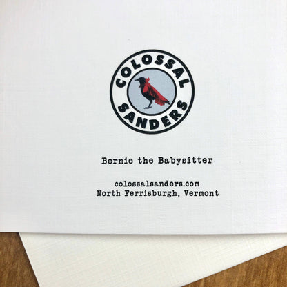 Bernie Sanders the Babysitter funny greeting card