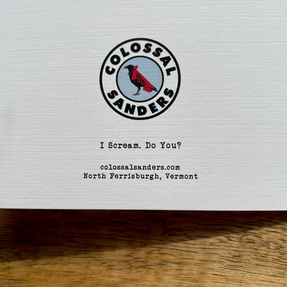 I Scream (Don't we all?) ice cream Card