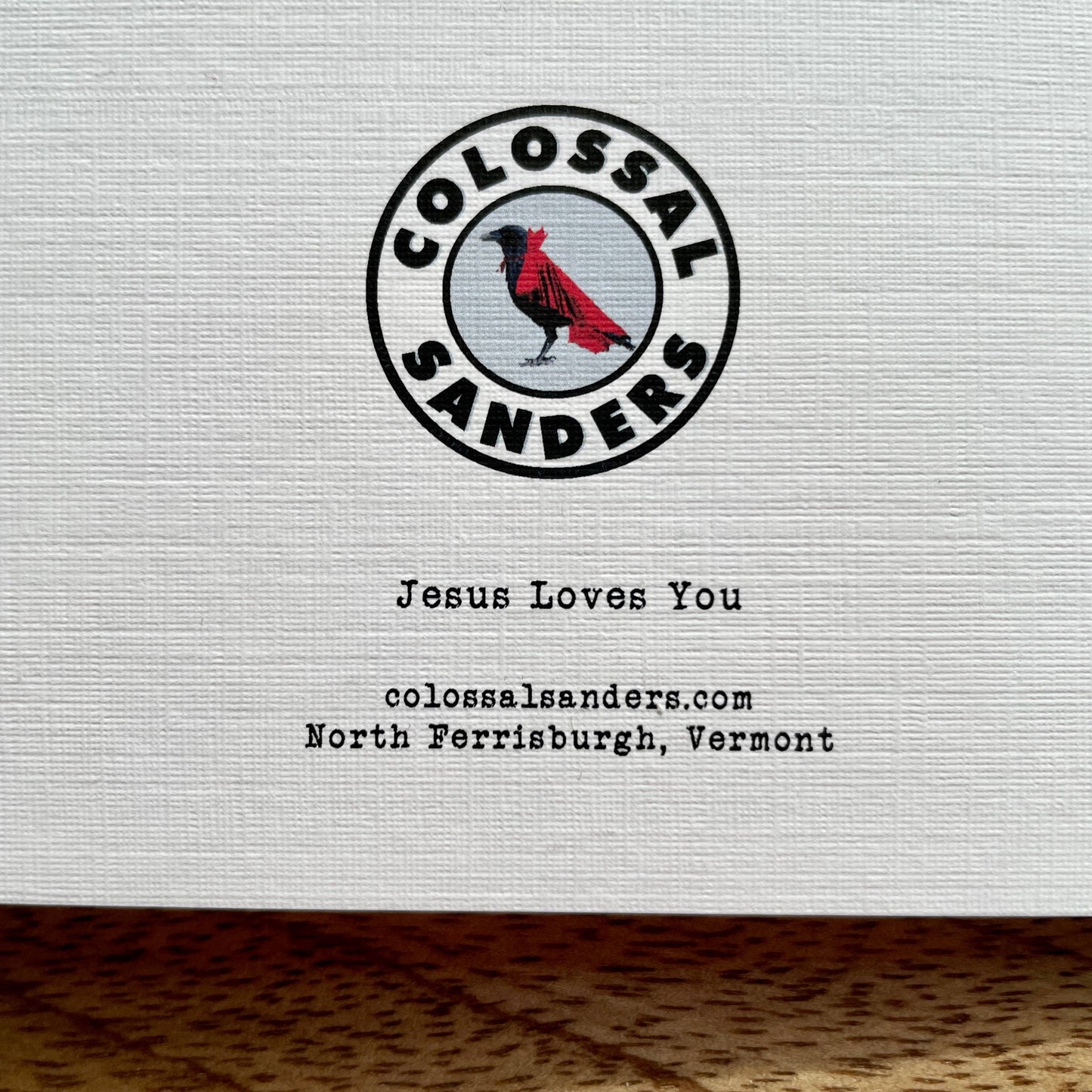 Jesus Loves You and Deforestation funny greeting card