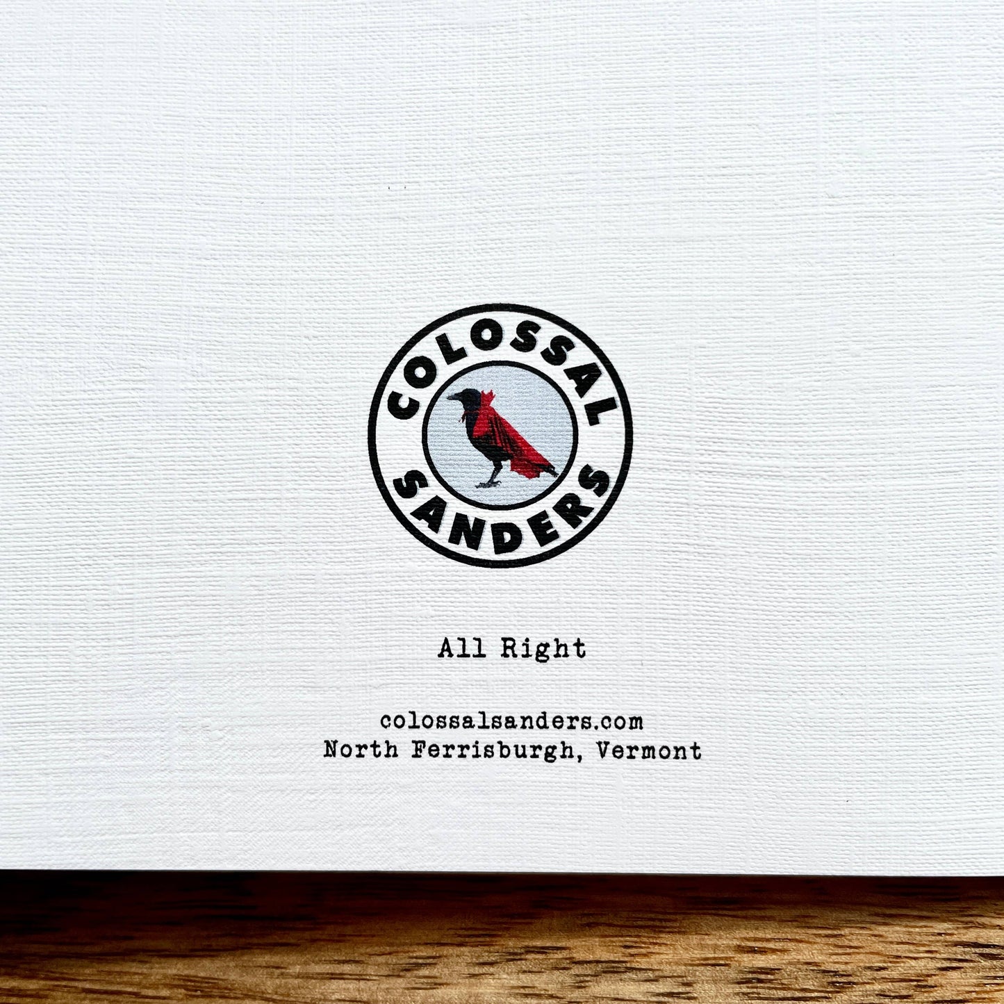 Everything's Gonna Be All Right funny greeting card