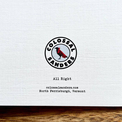 Everything's Gonna Be All Right funny greeting card