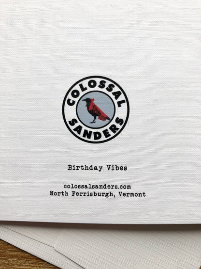 Birthday Vibes Cat Birthday funny greeting card