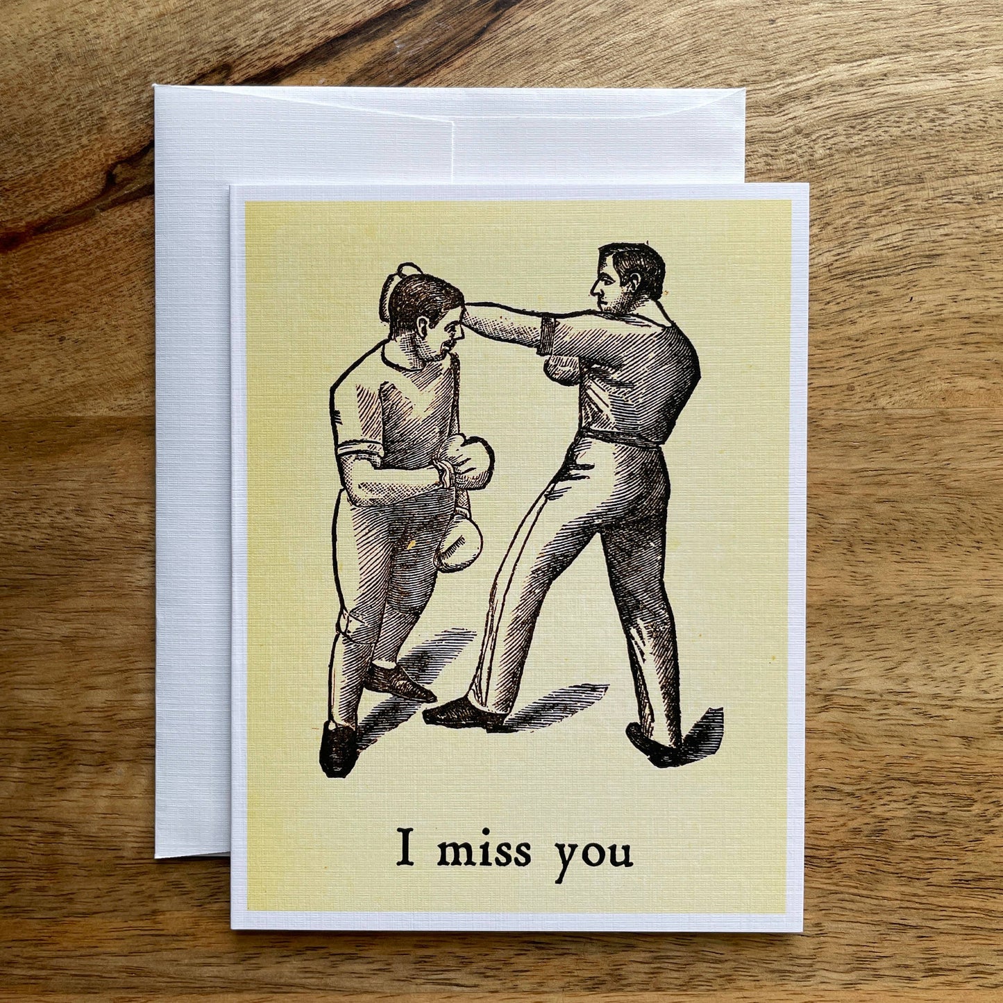 I Miss You Boxers funny greeting card