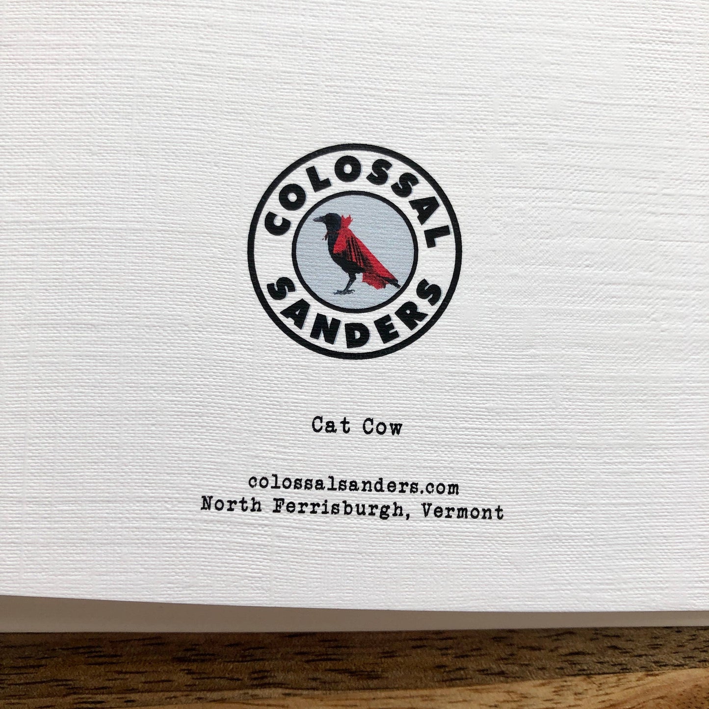 Cat Cow funny quirky greeting card