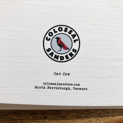 Cat Cow funny quirky greeting card