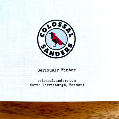 Serious About Winter funny greeting card