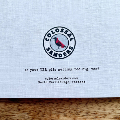 When You Love Books So Much It Hurts funny greeting card