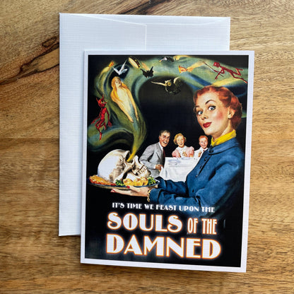 Souls of the Damned funny Halloween Card