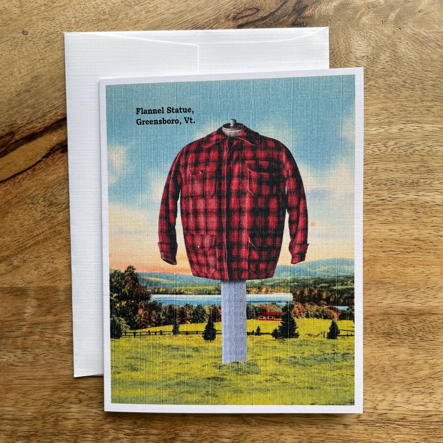 Vermont Flannel Statue Card