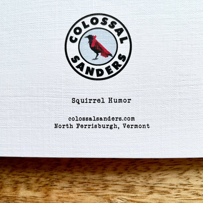 Stand-up comedy Squirrel Birthday card (What's the Deal?) funny animal greet